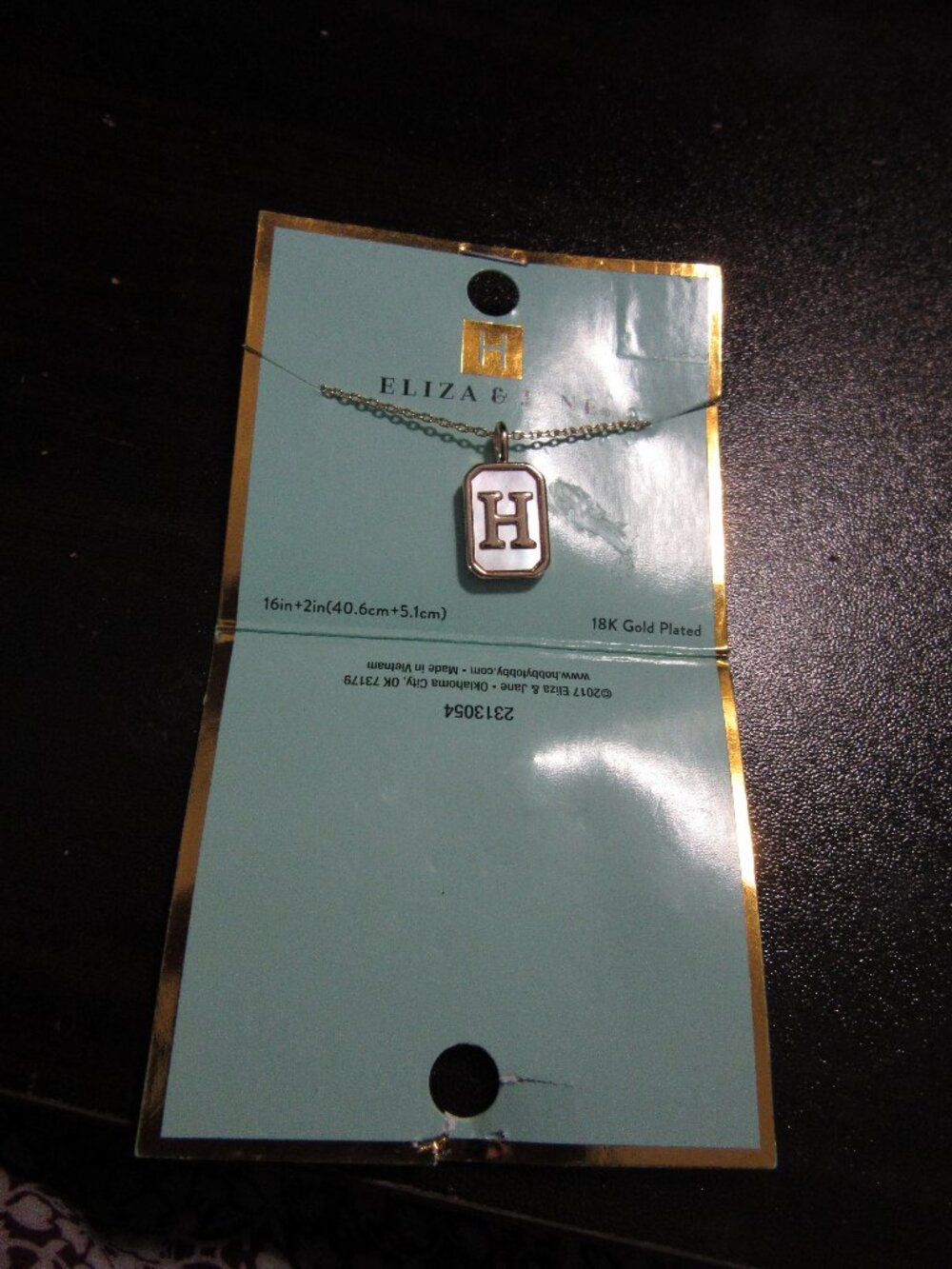 Eliza & Jane 16 inch Chain 18K Gold Plated NWT
